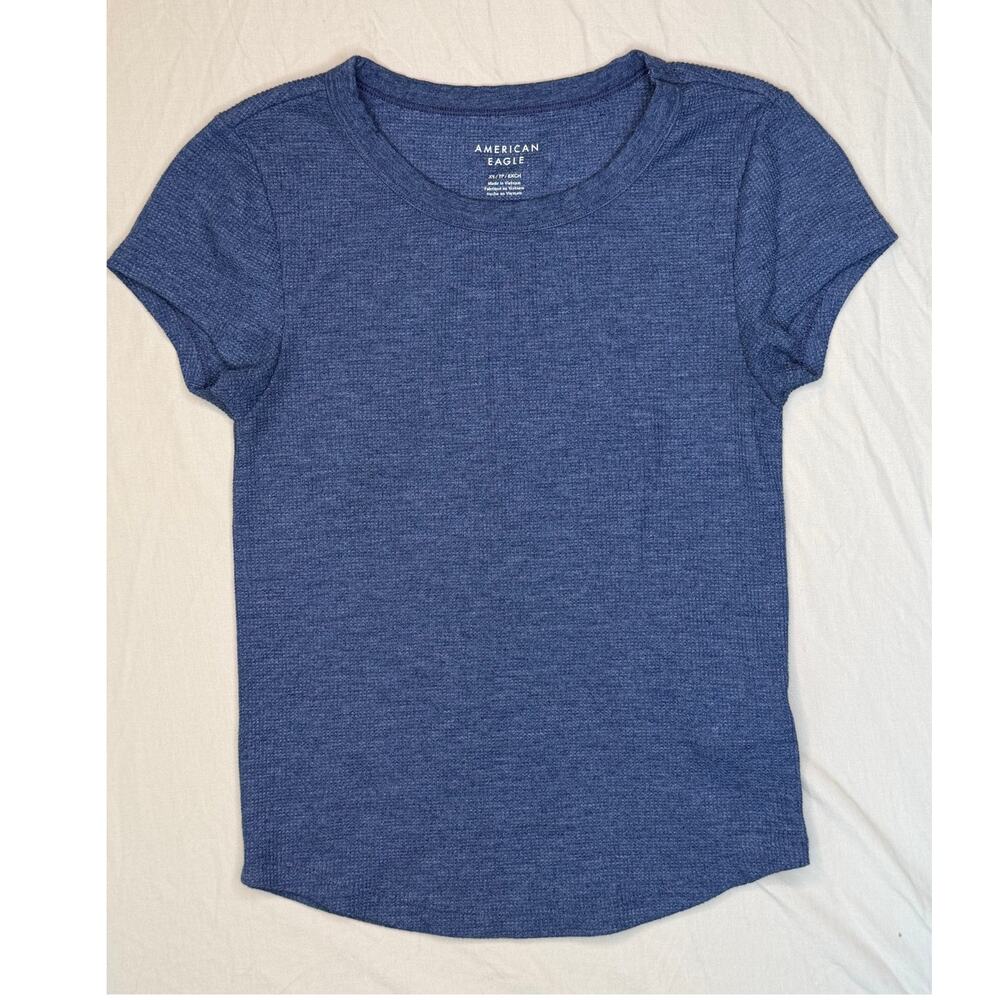 American Eagle Hey Baby Waffle Tee Sz XS